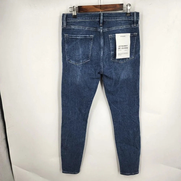 FRAME Le Skinny De Jeanne Colorblock Pocket Mid Rise Ankle Skinny SZ 30 NWT - Picture 3 of 12